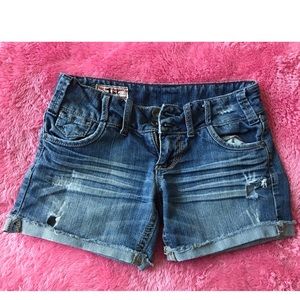 Low Rise Jean Shorts
